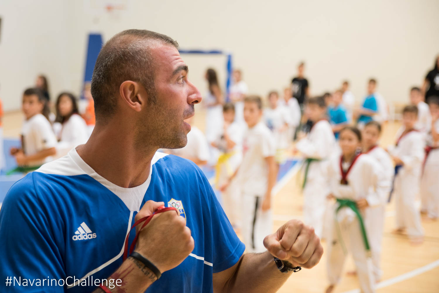 Olympic medalist Alexandros Nikolaidis shared the secrets of Taekwondo © Elias Lefas
